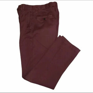 Brooks Brothers 32/34 maroon flat‎ front pants